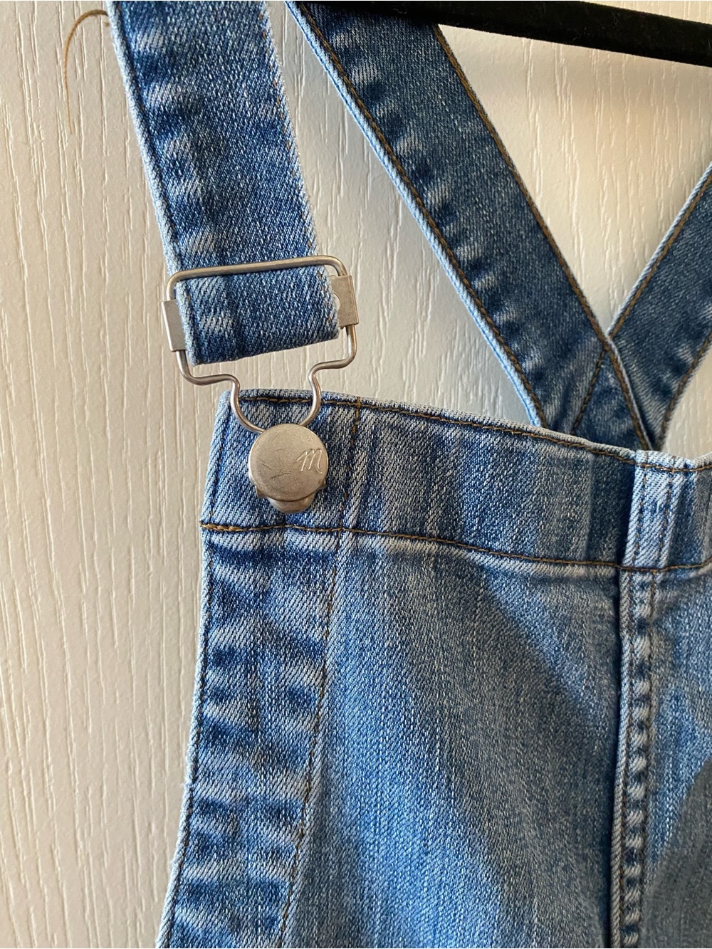 MADEWELL Skinny Overalls Drop Hem in Indigo Wash - M - Picture 11 of 15